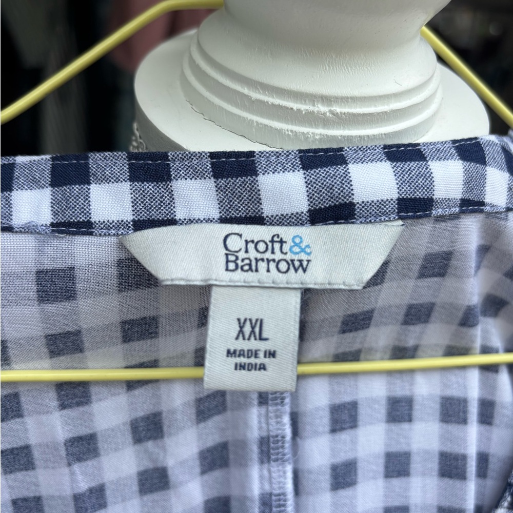 Blue and White Gingham Dress - Picture 4 of 5